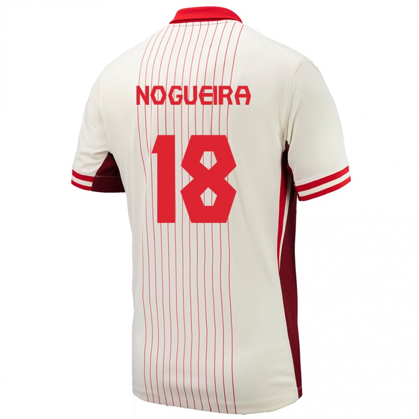 Kids Football Canada Matthew Nogueira #18 White Away Jersey 24-26 T-Shirt Canada