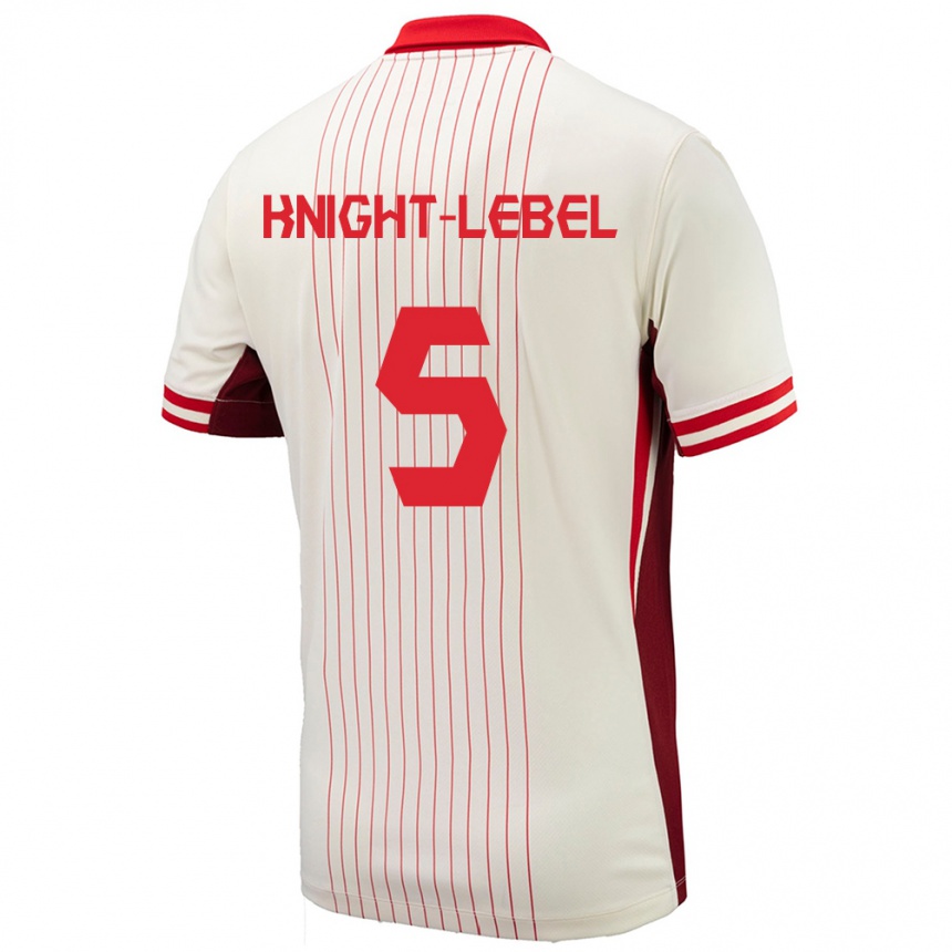 Kids Football Canada Jamie Knight Lebel #5 White Away Jersey 24-26 T-Shirt Canada