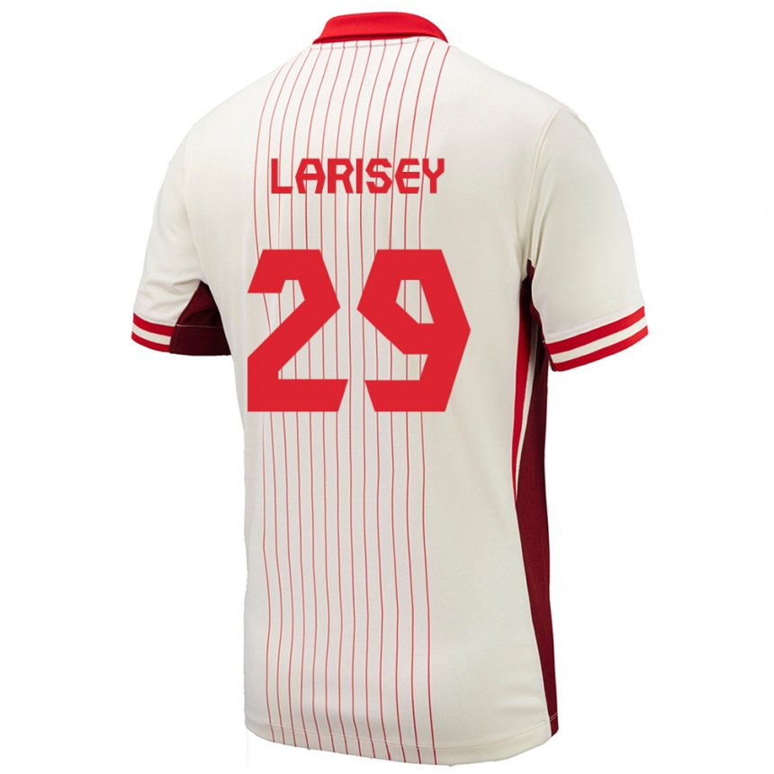 Kids Football Canada Clarissa Larisey #29 White Away Jersey 24-26 T-Shirt Canada