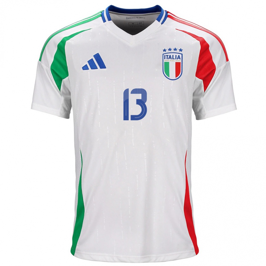 Kids Football Italy Christian Corradi #13 White Away Jersey 24-26 T-Shirt Canada