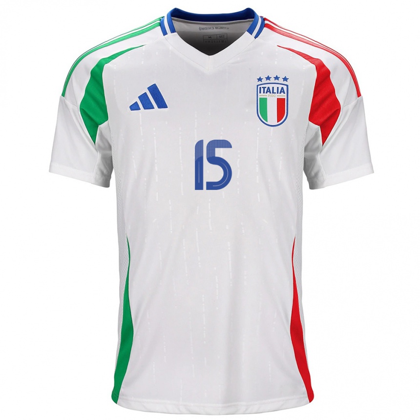 Kids Football Italy Annamaria Serturini #15 White Away Jersey 24-26 T-Shirt Canada