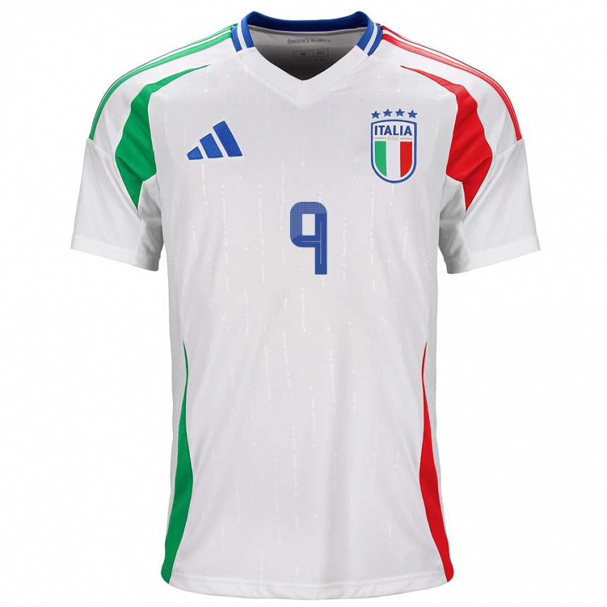 Kids Football Italy Carolina Morace #9 White Away Jersey 24-26 T-Shirt Canada