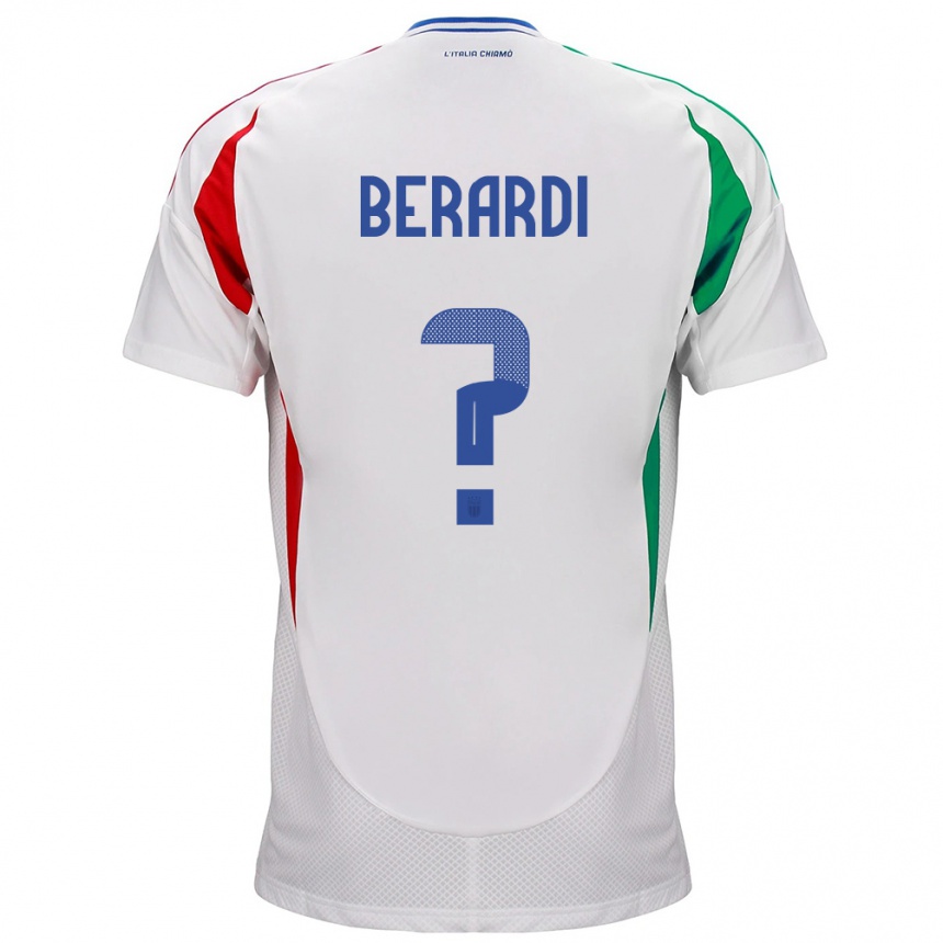 Kids Football Italy Domenico Berardi #0 White Away Jersey 24-26 T-Shirt Canada