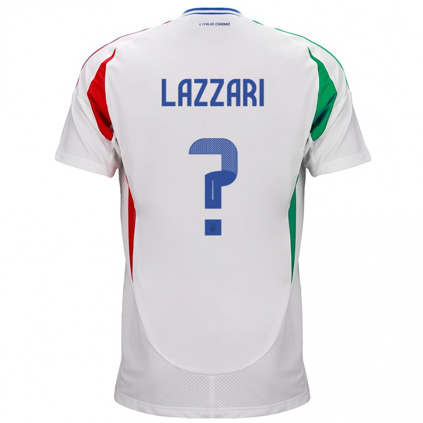 Kids Football Italy Manuel Lazzari #0 White Away Jersey 24-26 T-Shirt Canada