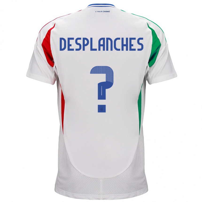 Kids Football Italy Sebastiano Desplanches #0 White Away Jersey 24-26 T-Shirt Canada