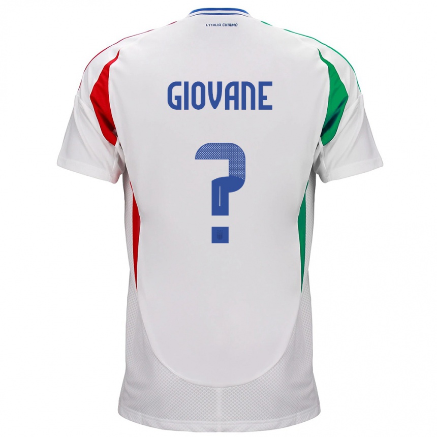 Kids Football Italy Samuel Giovane #0 White Away Jersey 24-26 T-Shirt Canada