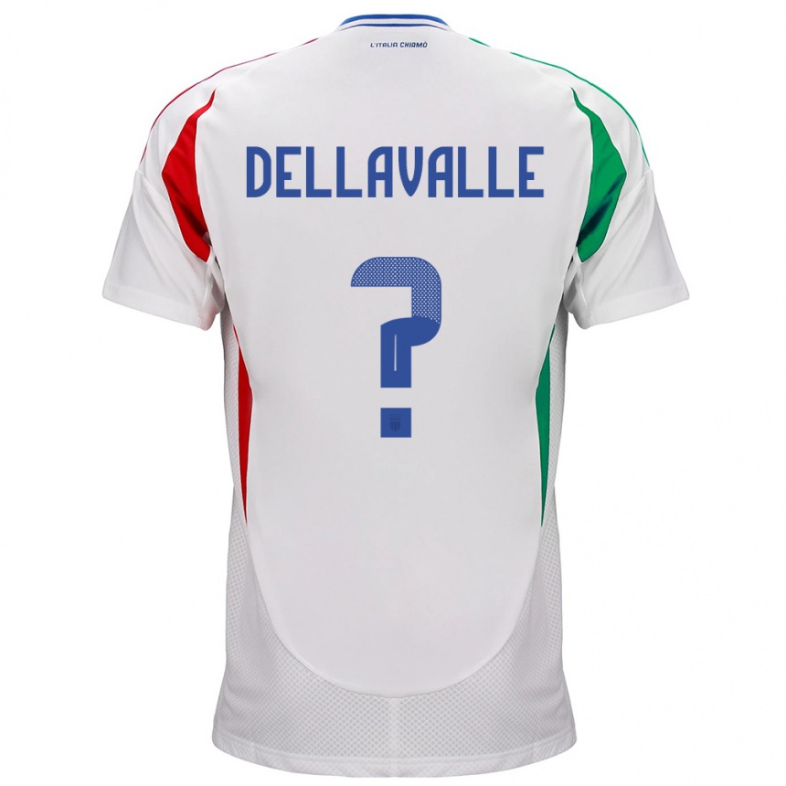 Kids Football Italy Alessandro Dellavalle #0 White Away Jersey 24-26 T-Shirt Canada