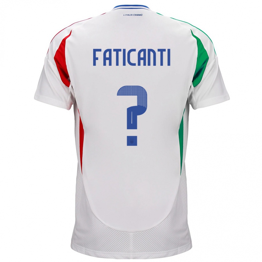 Kids Football Italy Giacomo Faticanti #0 White Away Jersey 24-26 T-Shirt Canada