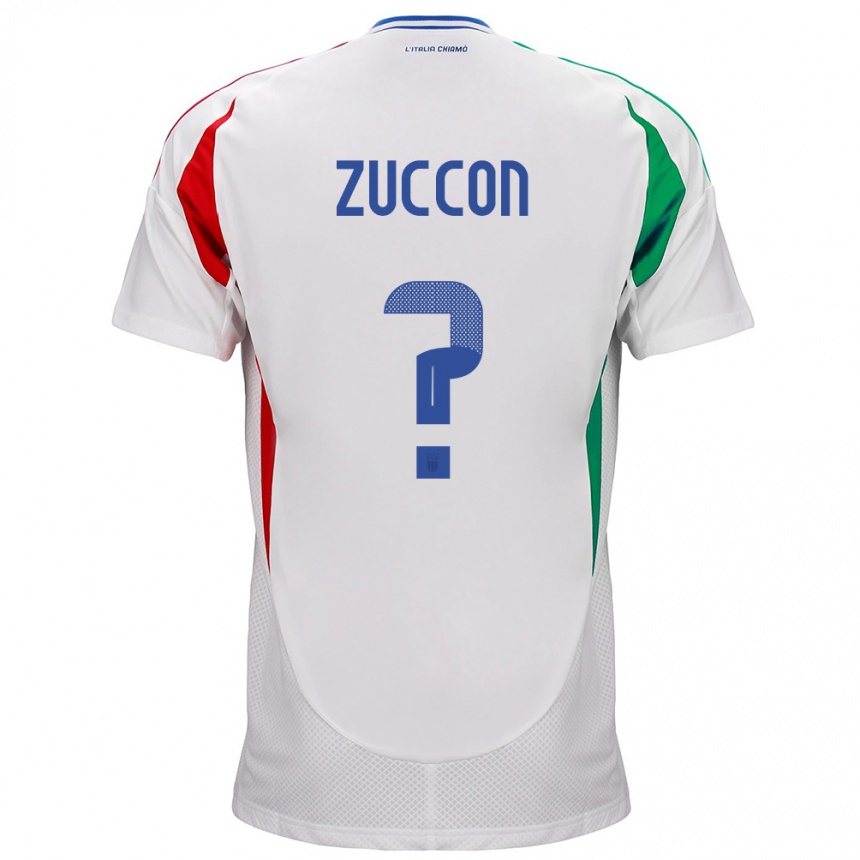 Kids Football Italy Federico Zuccon #0 White Away Jersey 24-26 T-Shirt Canada