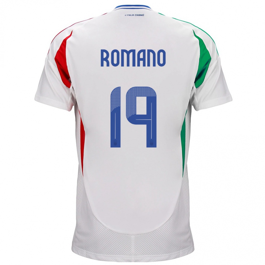 Kids Football Italy Marco Romano #19 White Away Jersey 24-26 T-Shirt Canada