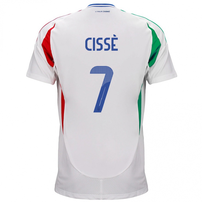 Kids Football Italy Alphadjo Cissè #7 White Away Jersey 24-26 T-Shirt Canada