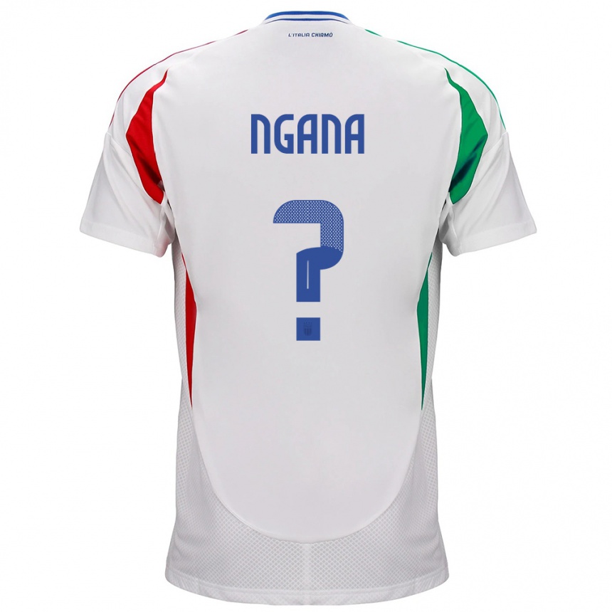 Kids Football Italy Valdes Ngana #0 White Away Jersey 24-26 T-Shirt Canada