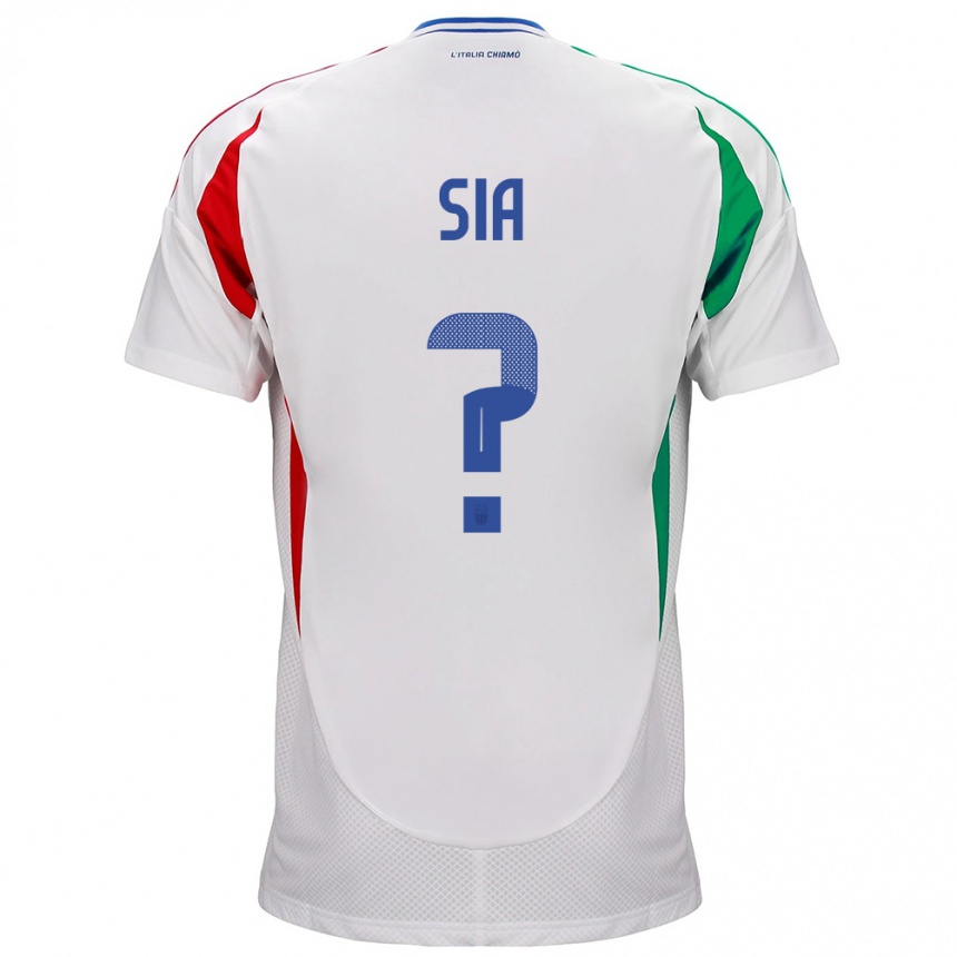 Kids Football Italy Diego Sia #0 White Away Jersey 24-26 T-Shirt Canada