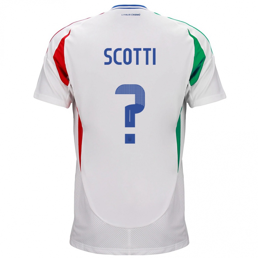 Kids Football Italy Filippo Scotti #0 White Away Jersey 24-26 T-Shirt Canada