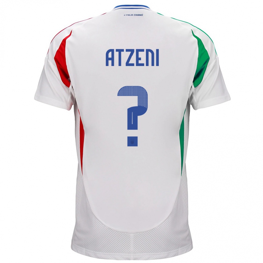 Kids Football Italy Davide Atzeni #0 White Away Jersey 24-26 T-Shirt Canada