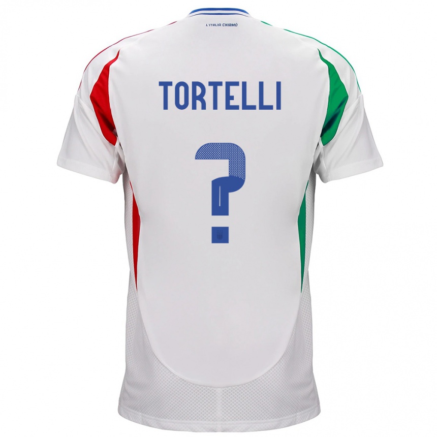 Kids Football Italy Alice Tortelli #0 White Away Jersey 24-26 T-Shirt Canada