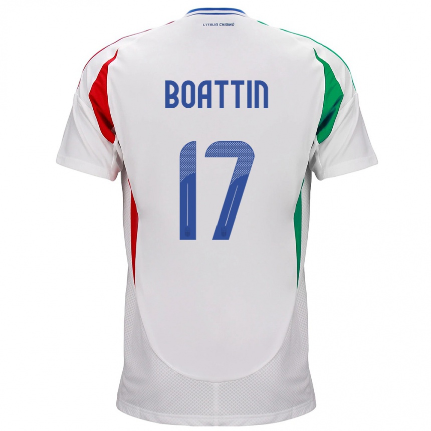 Kids Football Italy Lisa Boattin #17 White Away Jersey 24-26 T-Shirt Canada