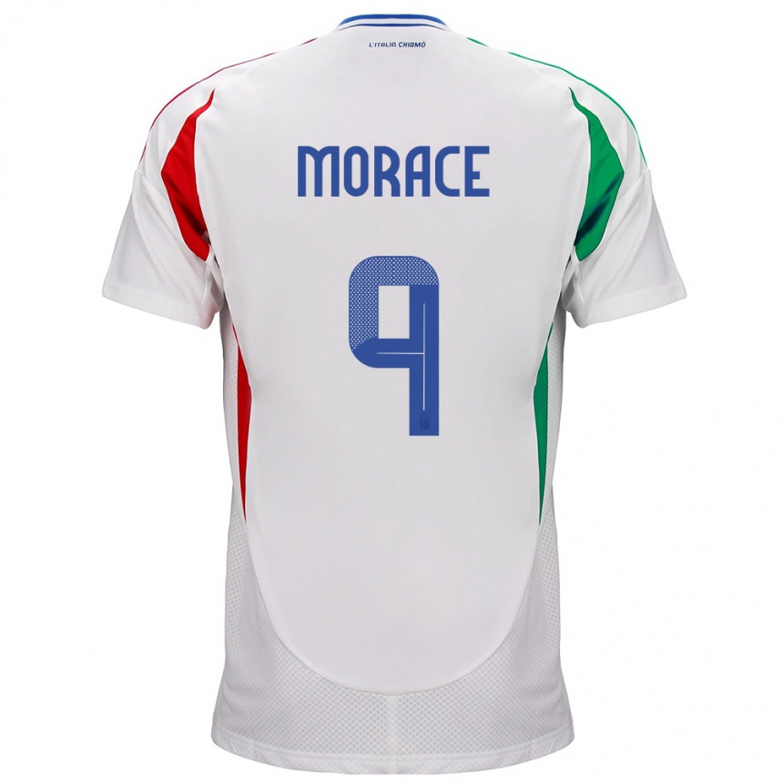 Kids Football Italy Carolina Morace #9 White Away Jersey 24-26 T-Shirt Canada