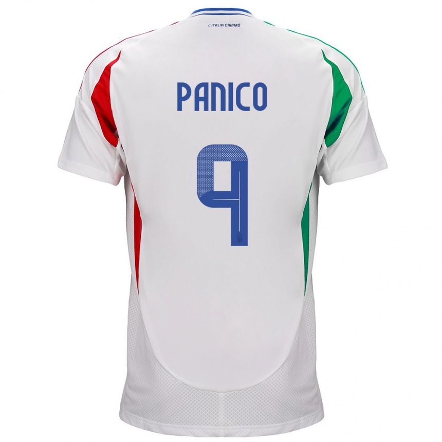 Kids Football Italy Patrizia Panico #9 White Away Jersey 24-26 T-Shirt Canada