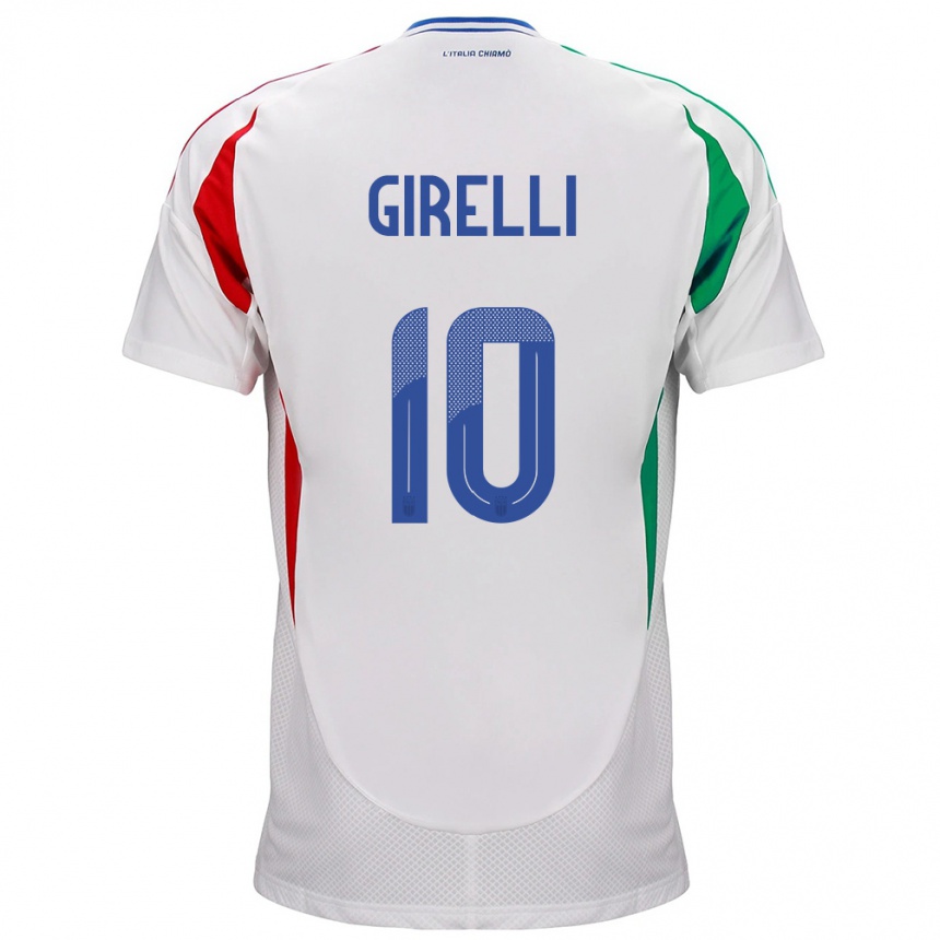 Kids Football Italy Cristiana Girelli #10 White Away Jersey 24-26 T-Shirt Canada