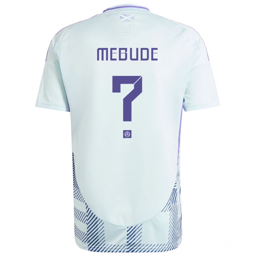 Kids Football Scotland Adedire Mebude #0 Light Mint Blue Away Jersey 24-26 T-Shirt Canada