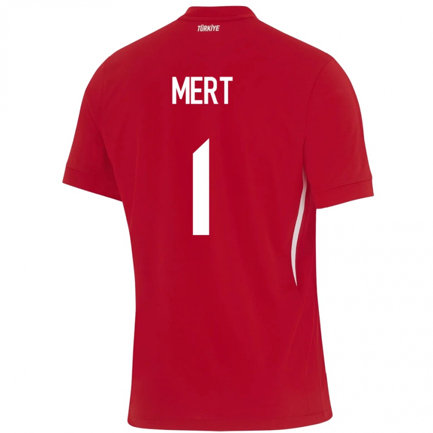 Kids Football Turkey Mert Günok #1 Red Away Jersey 24-26 T-Shirt Canada