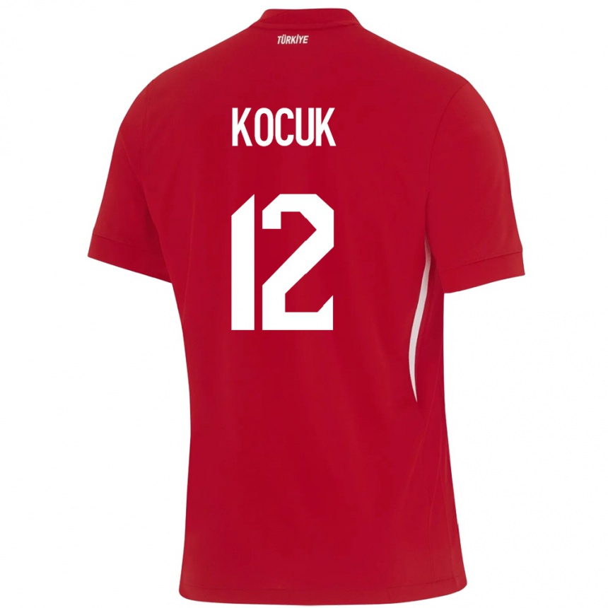 Kids Football Turkey Okan Kocuk #12 Red Away Jersey 24-26 T-Shirt Canada