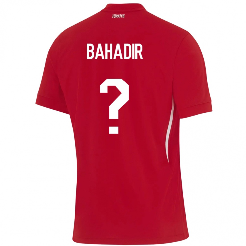 Kids Football Turkey Arda Bahadir #0 Red Away Jersey 24-26 T-Shirt Canada