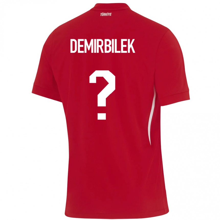 Kids Football Turkey Ali Demirbilek #0 Red Away Jersey 24-26 T-Shirt Canada