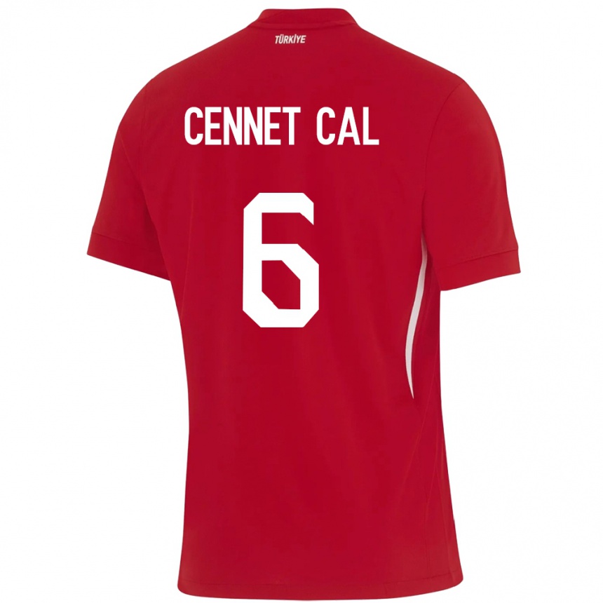 Kids Football Turkey Meryem Cennet Çal #6 Red Away Jersey 24-26 T-Shirt Canada