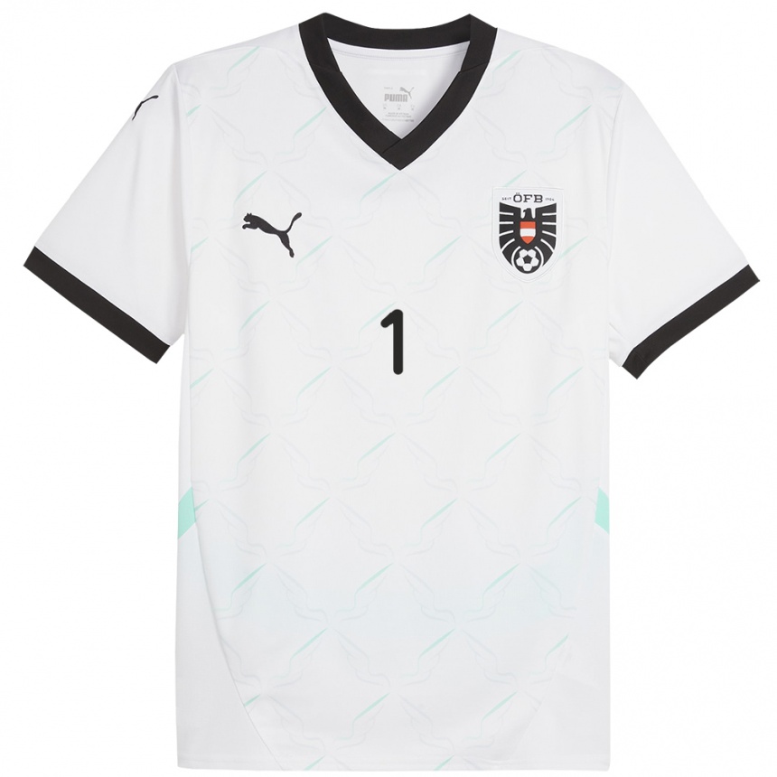 Kids Football Austria Alexander Schlager #1 White Away Jersey 24-26 T-Shirt Canada