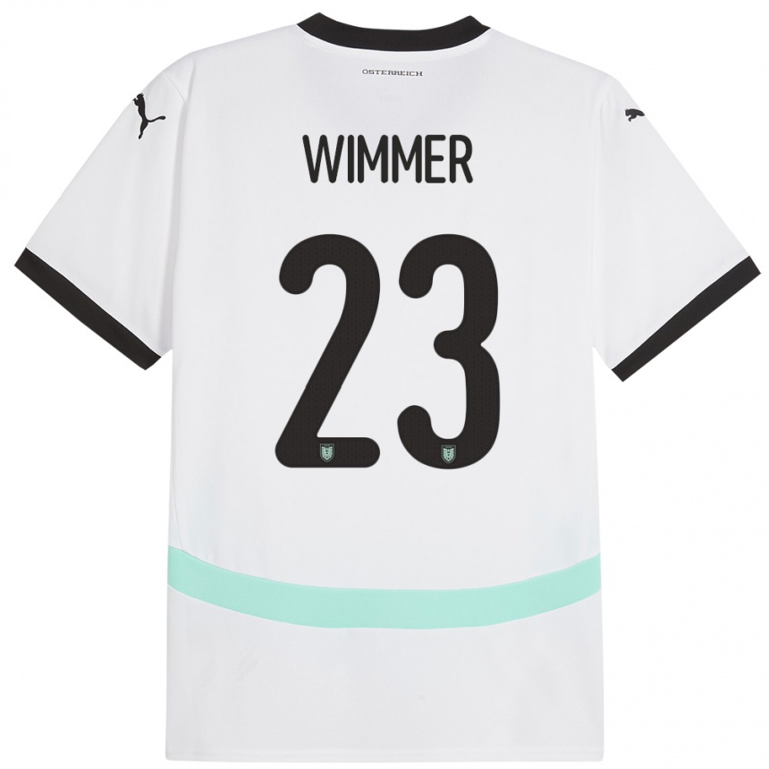 Kids Football Austria Patrick Wimmer #23 White Away Jersey 24-26 T-Shirt Canada