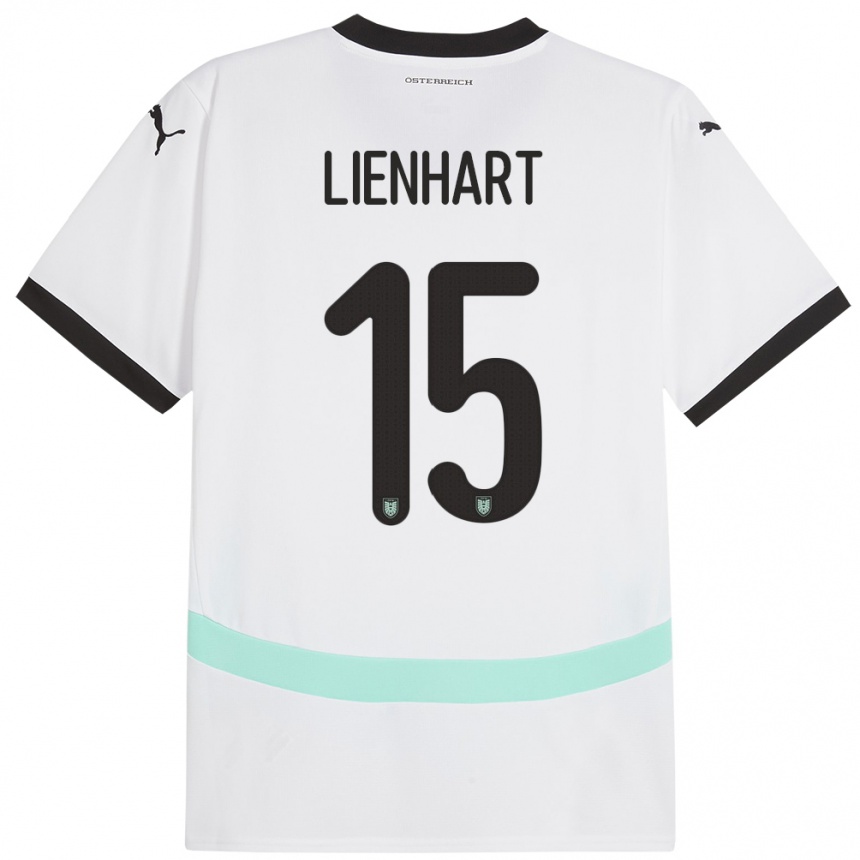 Kids Football Austria Philipp Lienhart #15 White Away Jersey 24-26 T-Shirt Canada