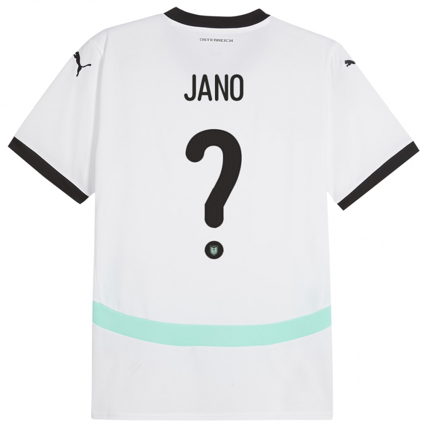 Kids Football Austria Zeteny Jano #0 White Away Jersey 24-26 T-Shirt Canada