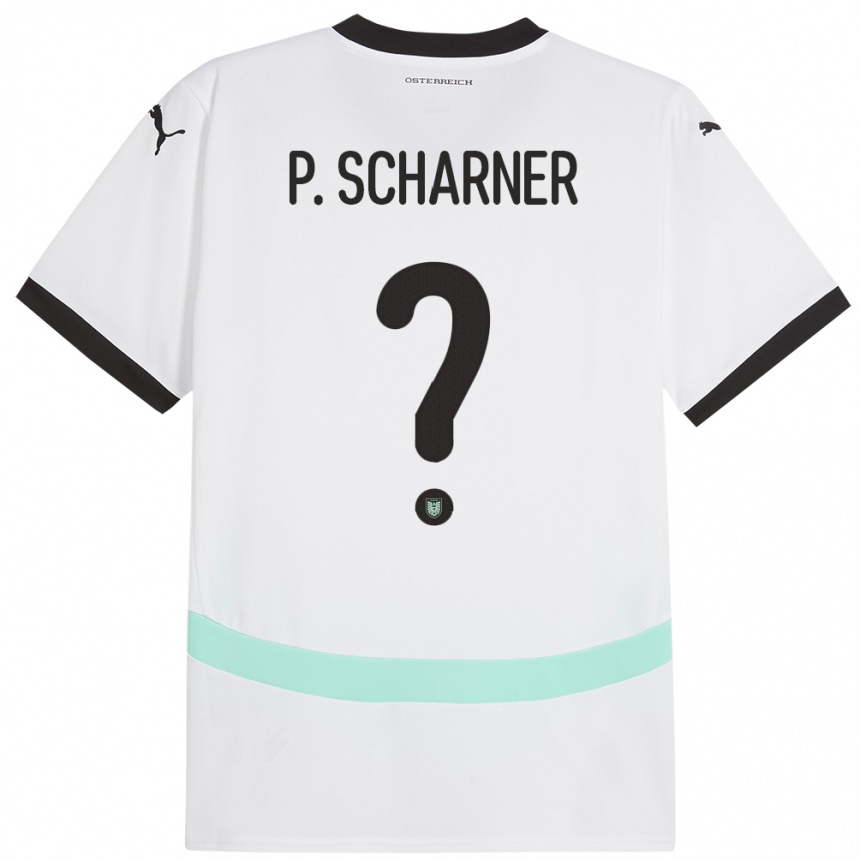 Kids Football Austria Paul Scharner #0 White Away Jersey 24-26 T-Shirt Canada