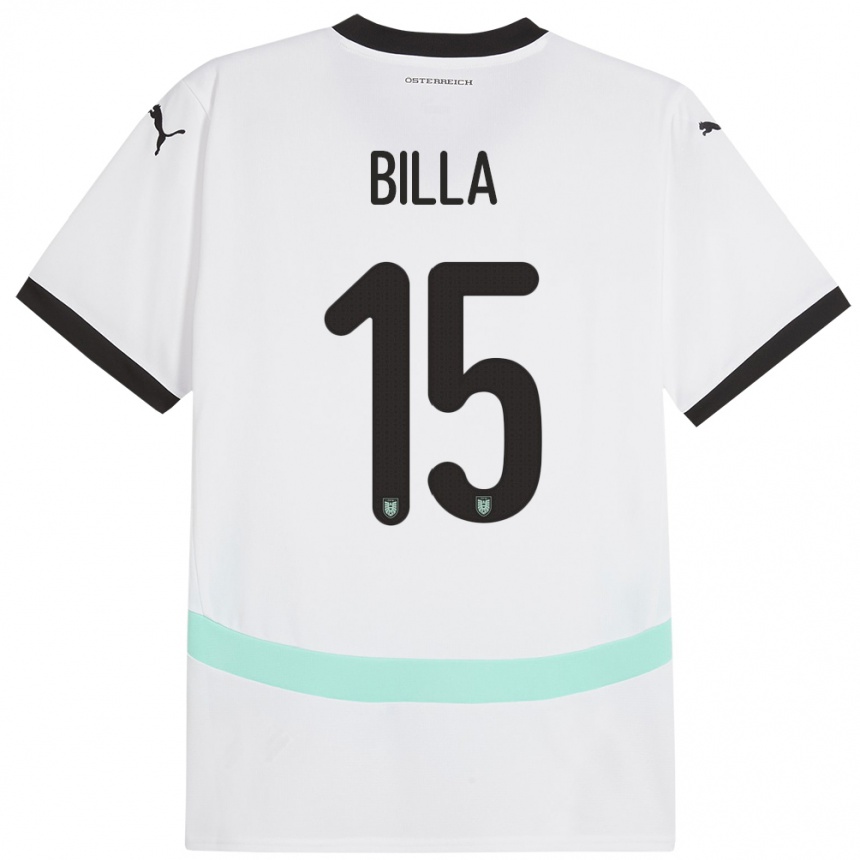 Kids Football Austria Nicole Billa #15 White Away Jersey 24-26 T-Shirt Canada