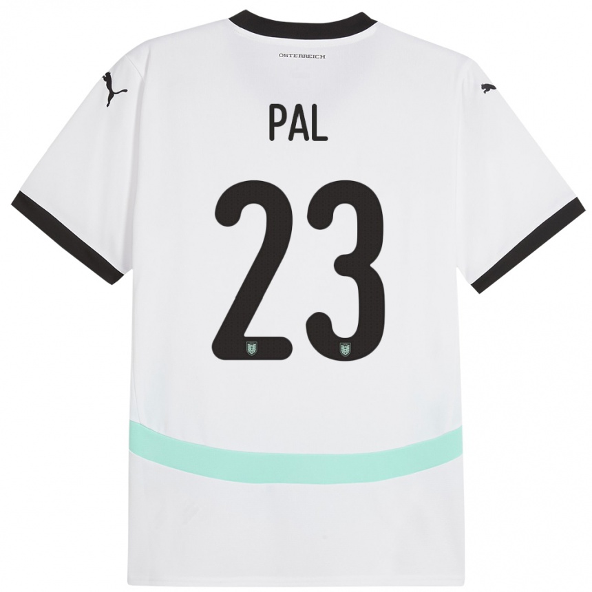 Kids Football Austria Jasmin Pal #23 White Away Jersey 24-26 T-Shirt Canada