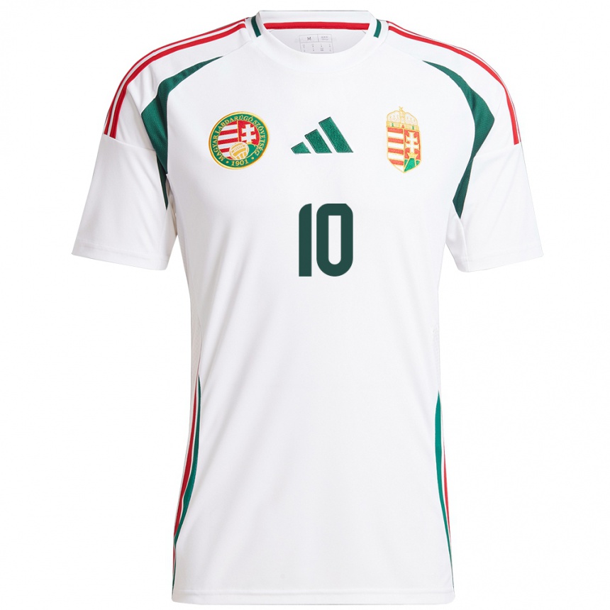 Kids Football Hungary Anna Csiki #10 White Away Jersey 24-26 T-Shirt Canada