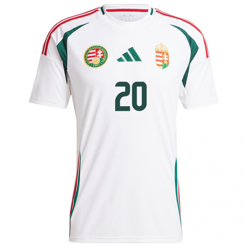 Kids Football Hungary Kinga Sikler #20 White Away Jersey 24-26 T-Shirt Canada