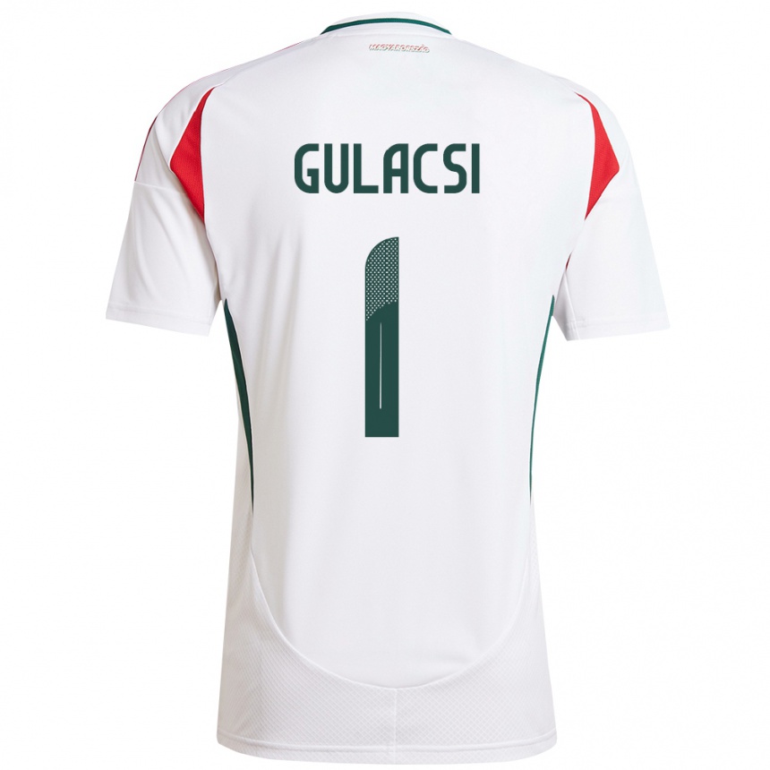 Kids Football Hungary Péter Gulácsi #1 White Away Jersey 24-26 T-Shirt Canada