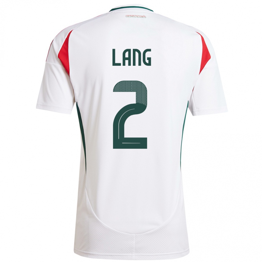 Kids Football Hungary Ádám Lang #2 White Away Jersey 24-26 T-Shirt Canada