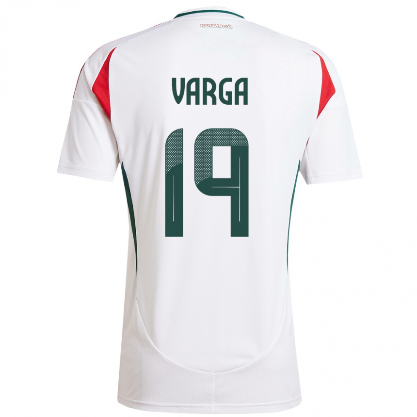 Kids Football Hungary Barnabás Varga #19 White Away Jersey 24-26 T-Shirt Canada