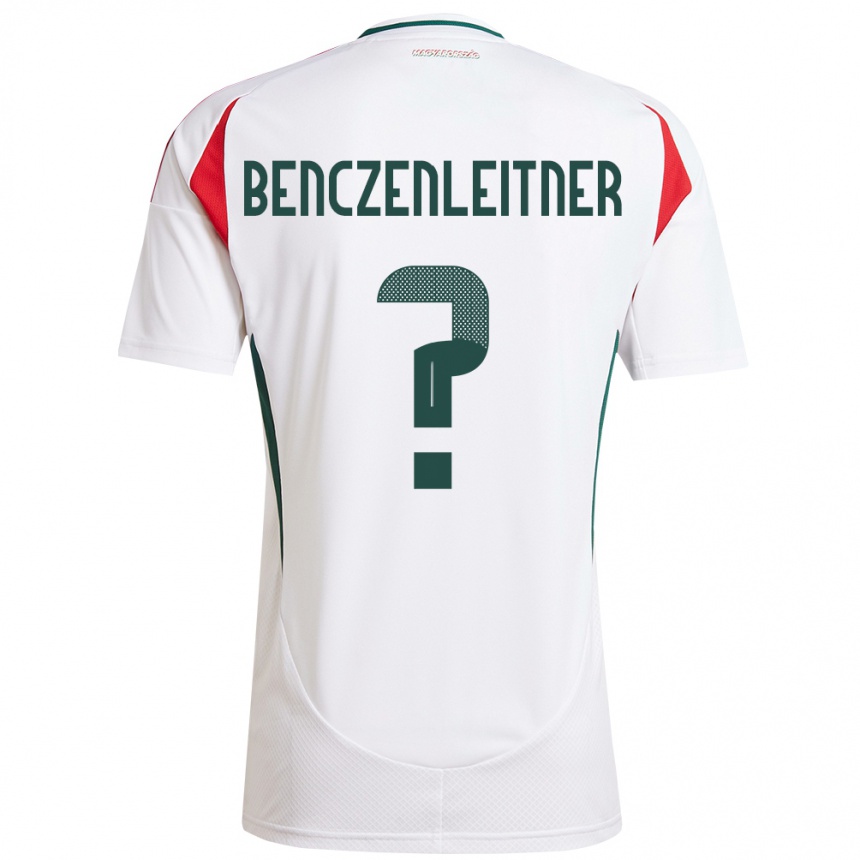 Kids Football Hungary Barna Benczenleitner #0 White Away Jersey 24-26 T-Shirt Canada