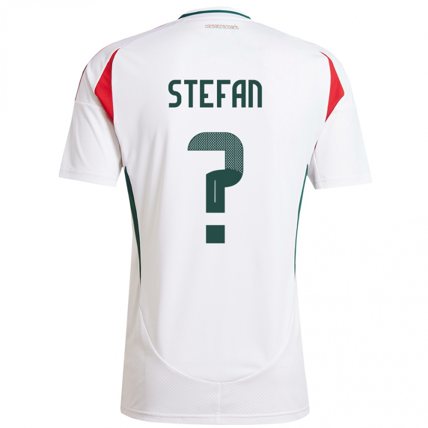 Kids Football Hungary Raúl Stefan #0 White Away Jersey 24-26 T-Shirt Canada