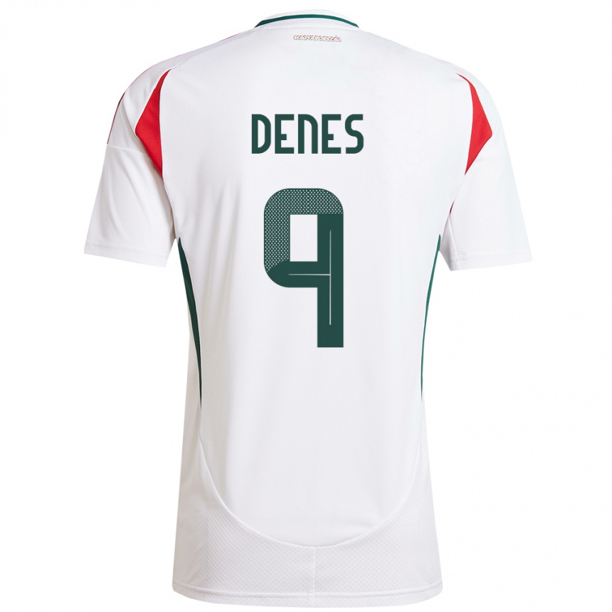 Kids Football Hungary Csanád-Vilmos Dénes #9 White Away Jersey 24-26 T-Shirt Canada