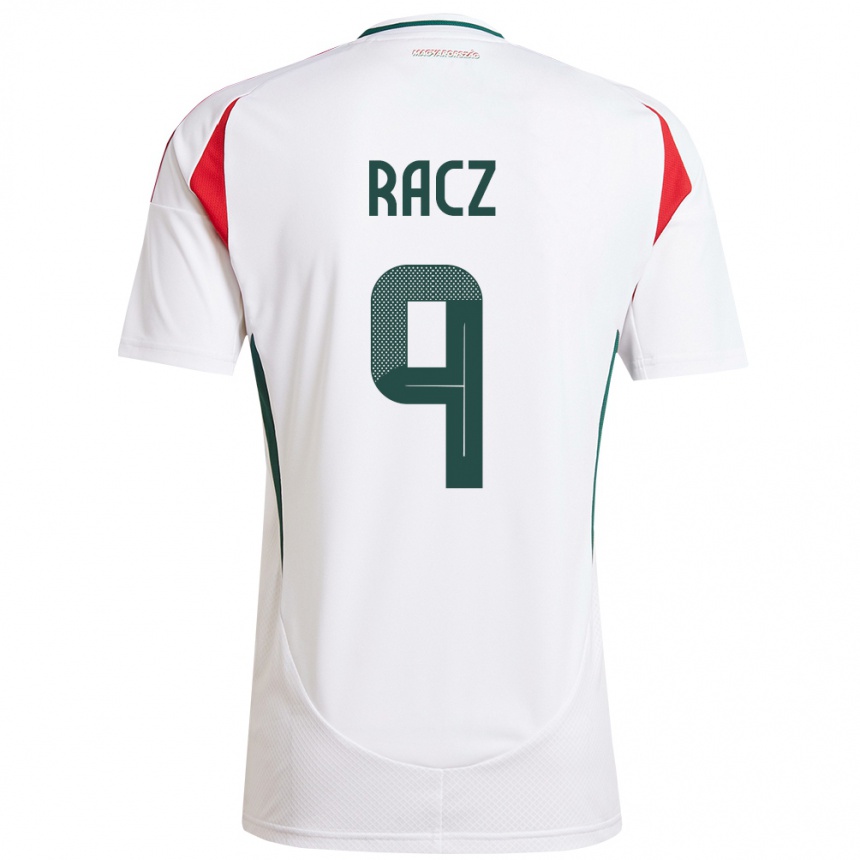 Kids Football Hungary Balázs Rácz #9 White Away Jersey 24-26 T-Shirt Canada