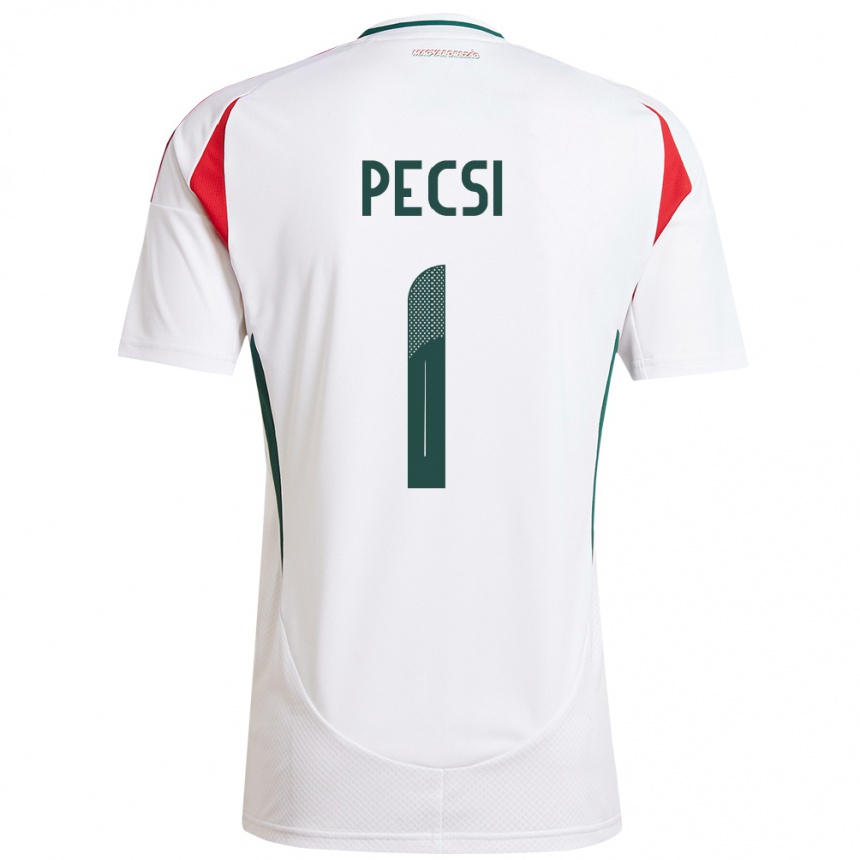 Kids Football Hungary Ármin Pécsi #1 White Away Jersey 24-26 T-Shirt Canada