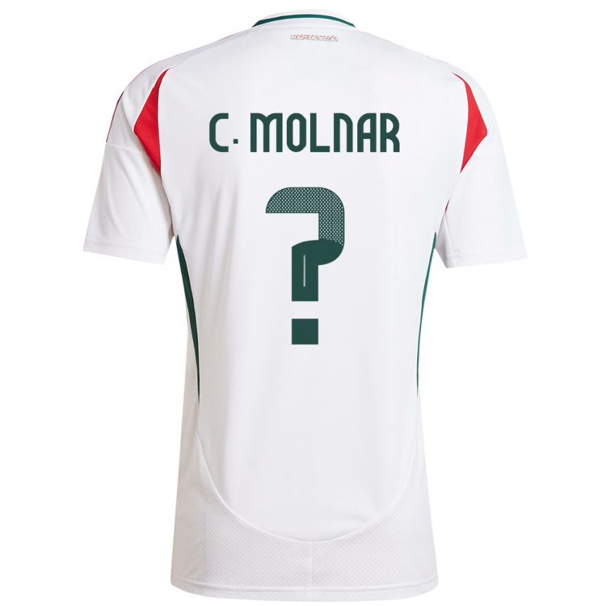 Kids Football Hungary Csaba Molnár #0 White Away Jersey 24-26 T-Shirt Canada