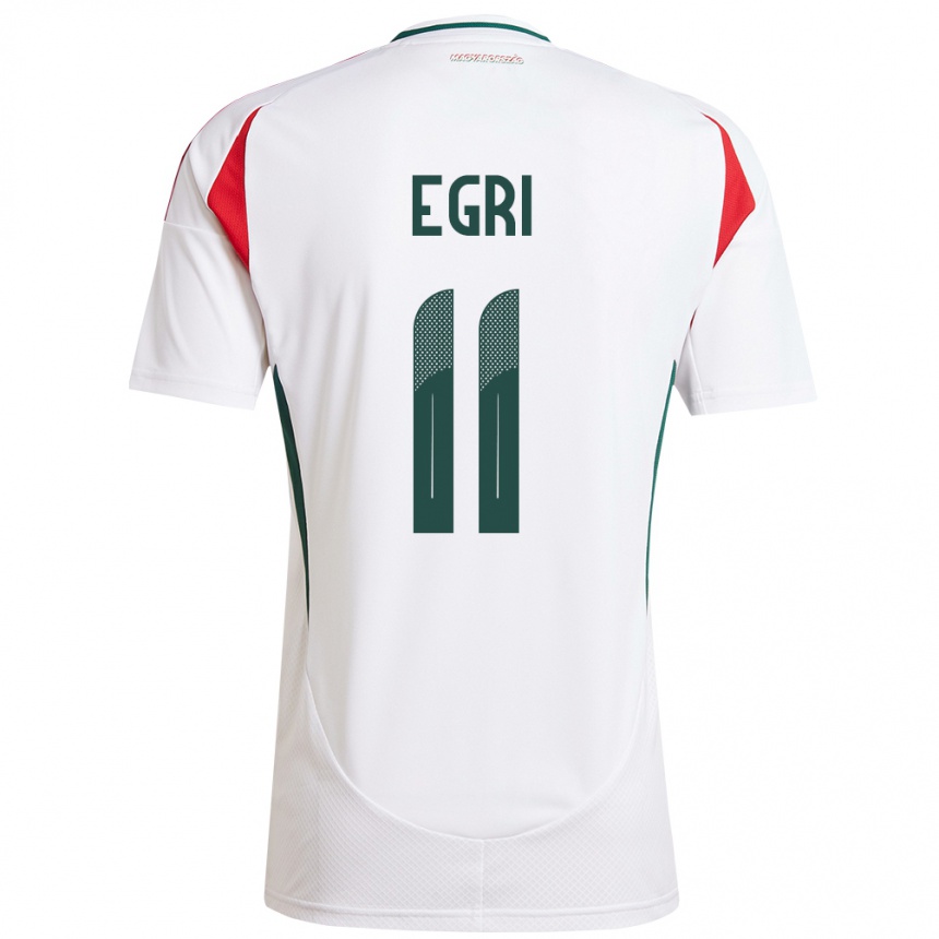 Kids Football Hungary Imre Egri #11 White Away Jersey 24-26 T-Shirt Canada