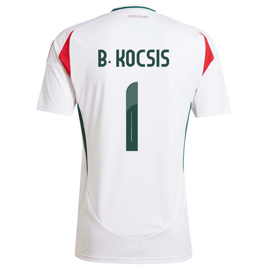 Kids Football Hungary Botond Kocsis #1 White Away Jersey 24-26 T-Shirt Canada